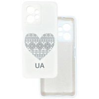 Чехол накладка Silicone Cover Soft Touch Ukraine Xiaomi Redmi Note 12 4G Сердце