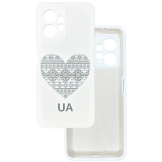 Чехол накладка Silicone Cover Soft Touch Ukraine Xiaomi Redmi Note 12 4G Сердце