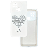 Чохол накладка Silicone Cover Soft Touch Ukraine Xiaomi Redmi 10С Серце