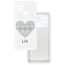 Чехол накладка Silicone Cover Soft Touch Ukraine Xiaomi Redmi 10С Сердце