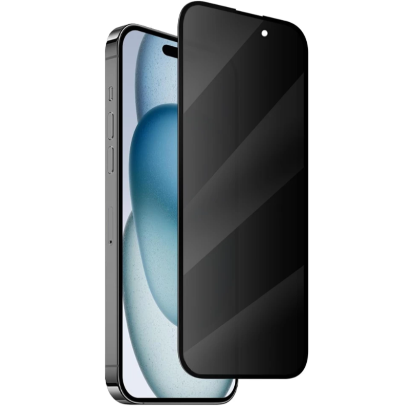 Защитное стекло iPhone 15 Pro Антишпион Premium