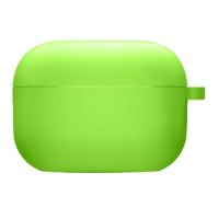Чохол футляр для навушників AirPods 3 з мікрофіброю Зелений неон