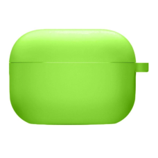 Чехол футляр для наушников AirPods 3 с микрофиброй Зеленый неон