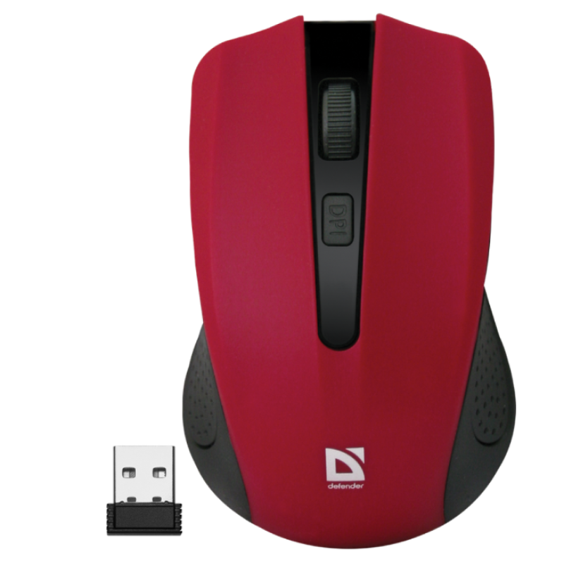 Миша безпровідна Defender Accura MM - 935 Red