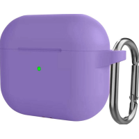 Чохол футляр для навушників AirPods Pro2 з мікрофіброю Бузковий