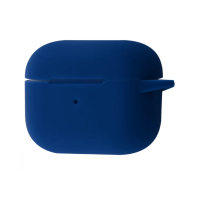 Чохол футляр для навушників AirPods Pro2 з мікрофіброю Темно-синій