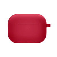 Чохол футляр для навушників AirPods Pro2 з мікрофіброю Темно-червоний