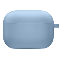Чехол футляр для наушников AirPods Pro2 с микрофиброй Голубой