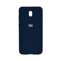 Чехол накладка Silicone Case Xiaomi redmi 8A Темно-синий