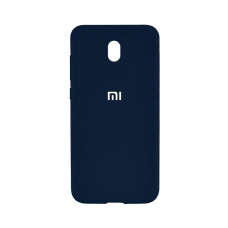 Чехол накладка Silicone Case Xiaomi redmi 8A Темно-синий