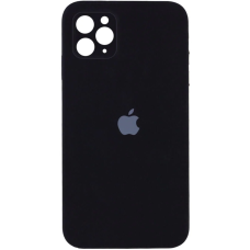 Чехол Silicone Case Square Full+Camera iPhone 11 Pro Max черный