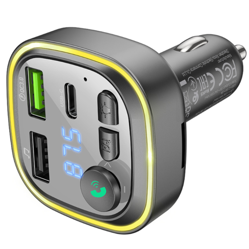 FM Модулятор Borofone BC48 Eminency 18W+ QC3.0