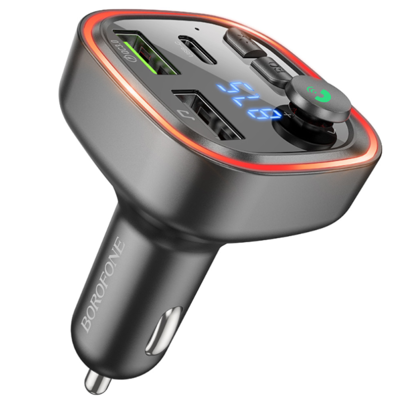 FM Модулятор Borofone BC48 Eminency 18W+ QC3.0