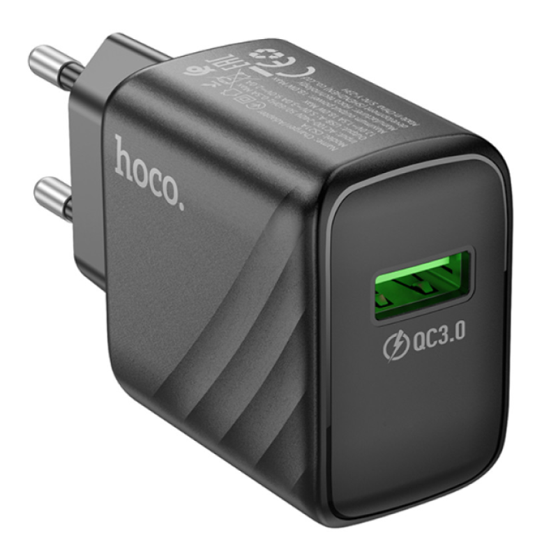 Мережевий адаптер Hoco CS21A QC3.0 18w чорний