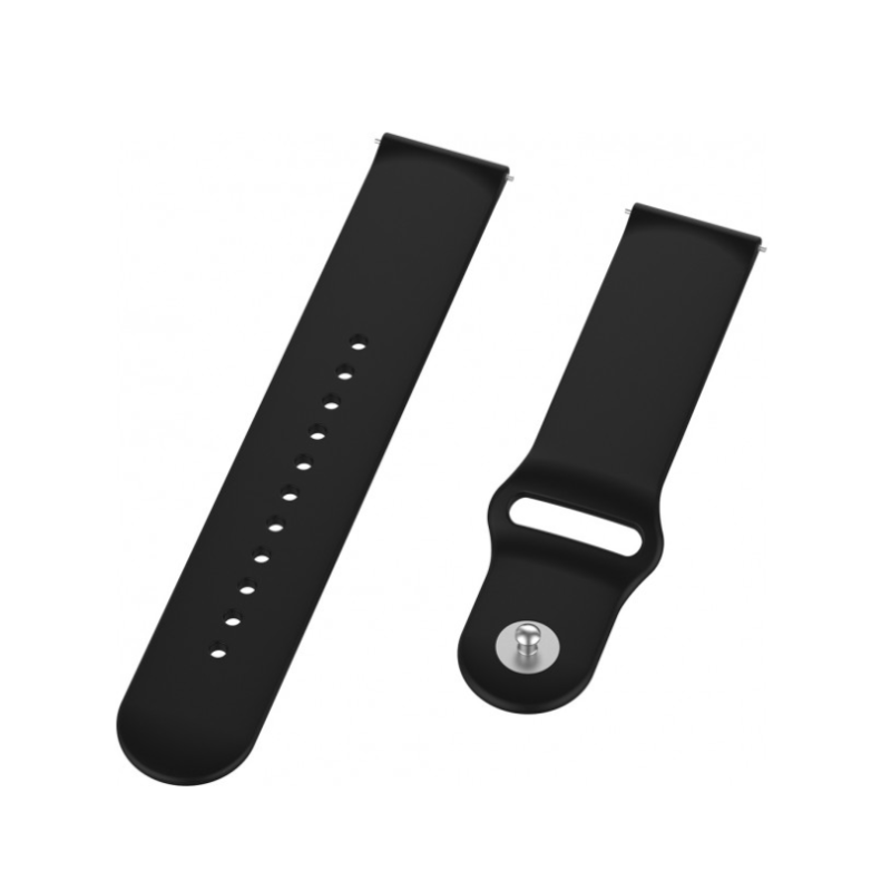 Ремешок Amazfit/Samsung silicone 20mm черный