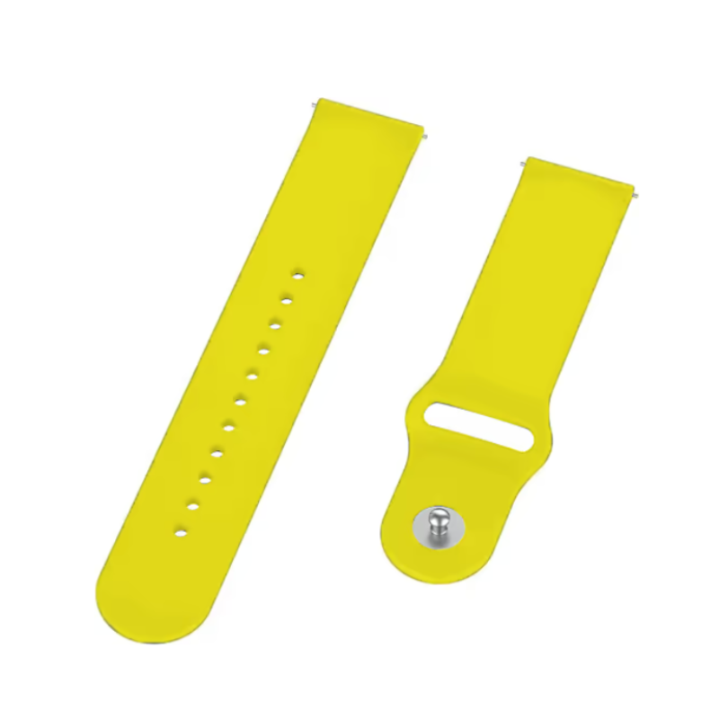 Ремінець Amazfit/Samsung silicone 20mm жовтий