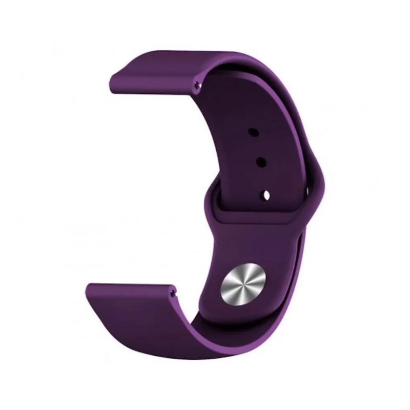 Ремешок Amazfit/Samsung silicone 20mm фиолетовый