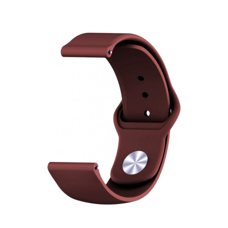 Ремешок Amazfit/Samsung silicone 20mm бордовый