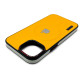 Чехол Leather Style with Logo and Magsafe iPhone 15 Желтый