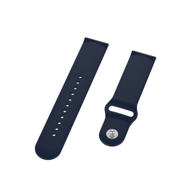 Ремінець Amazfit/Samsung silicone 20mm темно-синій