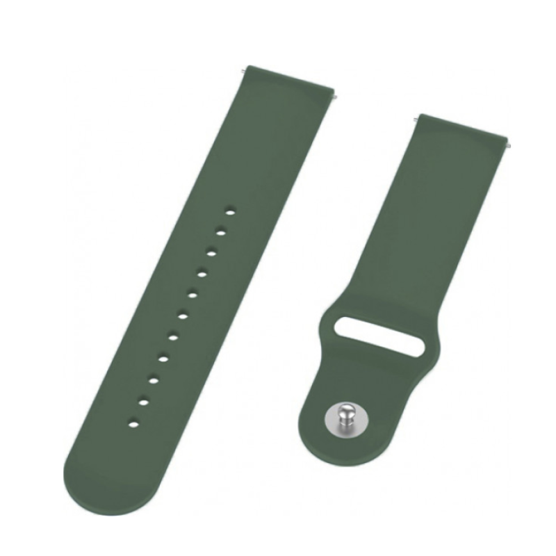 Ремешок Amazfit/Samsung silicone 20mm зеленый