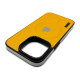 Чехол Leather Style with Logo and Magsafe iPhone 15 Pro Max Желтый