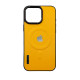 Чохол Leather Style with Logo and Magsafe iPhone 16 Pro Max Жовтий