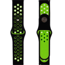 Ремінець Amazfit/Samsung Sport 20mm чорно-зелений
