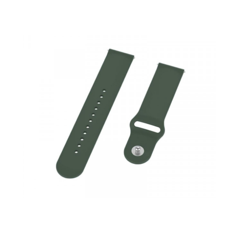 Ремінець Amazfit/Samsung silicone 22mm темно-зелений