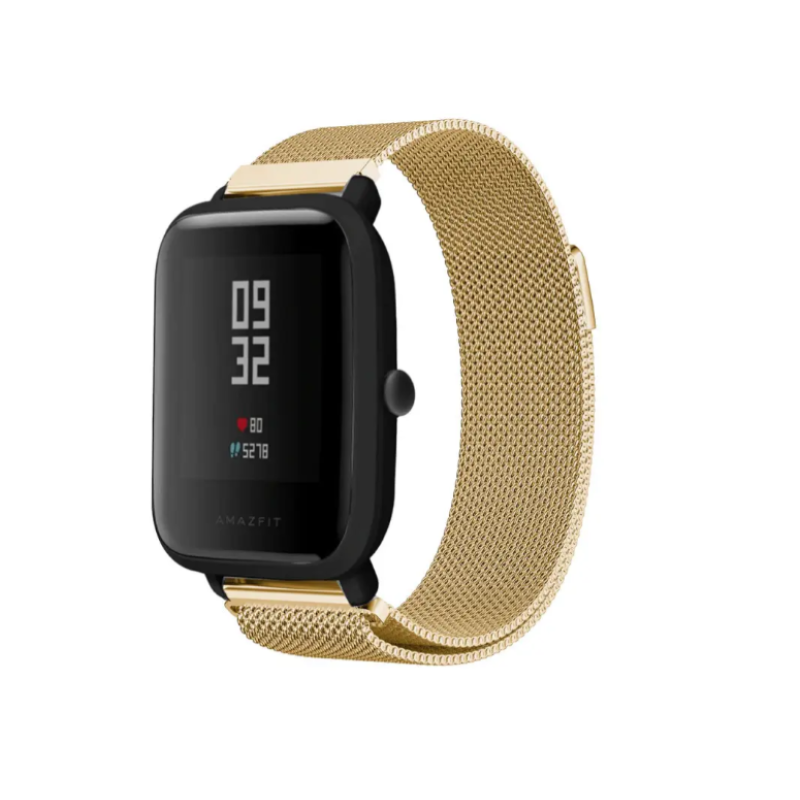 Ремінець Amazfit/Samsung Metall 22 mm золотий