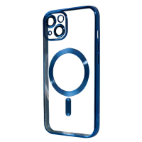 Чехол Shining Case MATTE With MagSafe  c защитными линзами на камеру iPhone 15 Blue