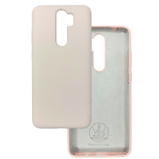 Чехол накладка Silicone Cover Soft Touch ОК  Xiaomi Redmi Note 8 Pro пудра