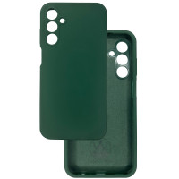 Чохол накладка Silicone Cover Soft Touch ЗК Samsung A15 темно-зелений