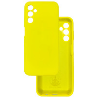 Чохол накладка Silicone Cover Soft Touch ЗК  Samsung A14 жовтий