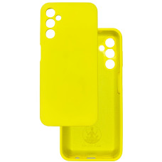 Чохол накладка Silicone Cover Soft Touch ЗК  Samsung A14 жовтий