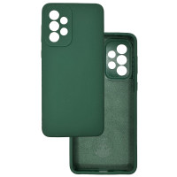 Чохол накладка Silicone Cover Soft Touch ЗК Samsung A33 5g темно-зелений