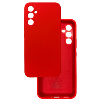Чехол накладка Silicone Cover Soft Touch ЗК  Samsung A34 5G красный