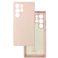 Чохол накладка Silicone Cover Soft Touch ЗК Samsung S24 Ultra пудра