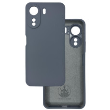 Чехол накладка Silicone Cover Soft Touch ЗК Xiaomi Redmi 13C / Poco C65 темно-серый