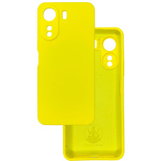 Чехол накладка Silicone Cover Soft Touch ЗК Xiaomi Redmi 13C / Poco C65 желтый