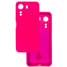 Чехол накладка Silicone Cover Soft Touch ЗК Xiaomi Redmi 13C / Poco C65 фуксия