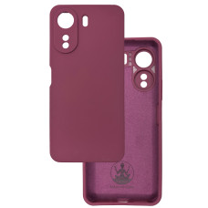 Чехол накладка Silicone Cover Soft Touch ЗК Xiaomi Redmi 13C / Poco C65 бордовый