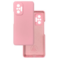 Чехол накладка Silicone Cover Soft Touch ЗК Xaomi Redmi Note 10 Pro / Max розовый