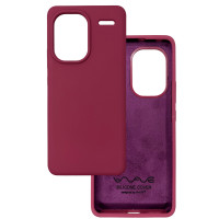 Чехол накладка Silicone Cover Soft Touch ОК  Xiaomi Redmi Note 13 Pro+ бордовый