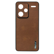Чохол накладка Leather Case Wave Xiaomi Redmi Note 13 Pro+ коричневий