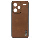 Чехол накладка Leather Case Wave Xiaomi Redmi Note 13 Pro+ коричневый