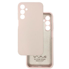 Чехол накладка Silicone Cover Soft Touch ЗК  Samsung A25 пудра