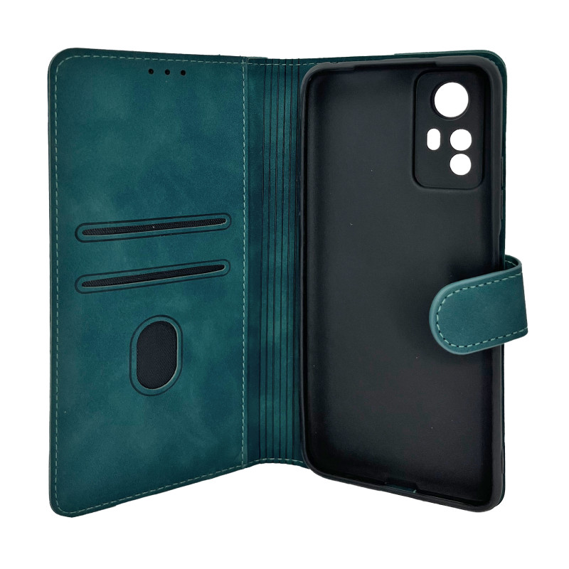 Чехол книжка Stylish Slot Matte Xiaomi Redmi Note 12S Зеленый