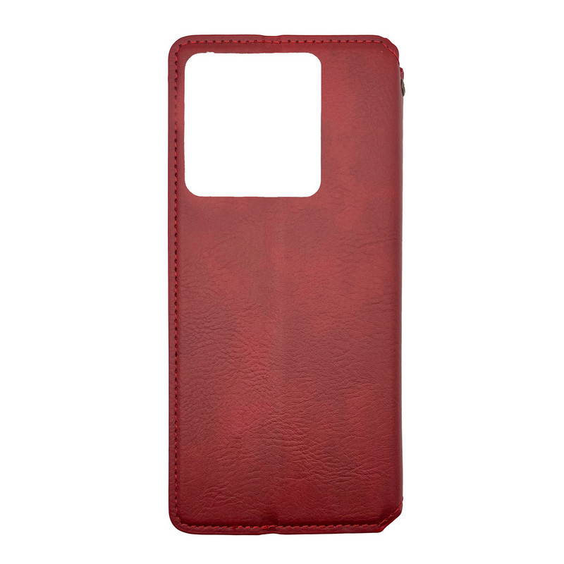 Чехол книжка кожаный Cubic Xiaomi Redmi Note 13 5G Красный