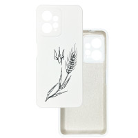 Чохол накладка Silicone Cover Soft Touch Ukraine Xiaomi Redmi Note 12 4g Колосок